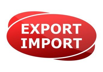 Export Import red sign
