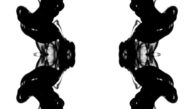 Ink drop Rorschach kaleido