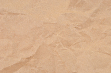 Wrinkled packaging paper background