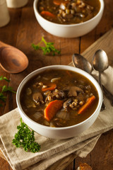 Homemade Mushroom Barley Soup