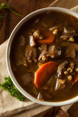 Homemade Mushroom Barley Soup