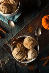 Homemade Pumpkin Pie Ice Cream
