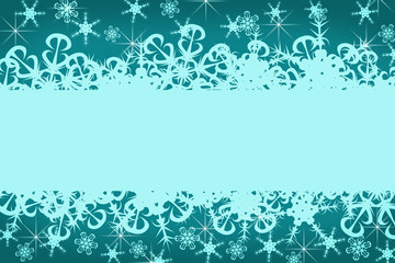 Christmas graphic copyspace design with beautiful snowflakes on pink background