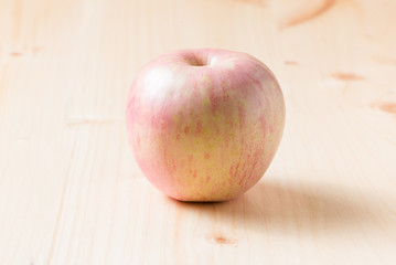 apple on wood background