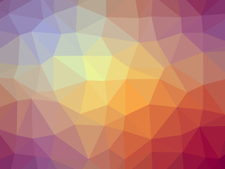 Purple red yellow gradient polygon shaped background