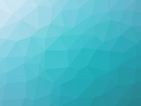 Turquoise gradient polygon shaped background