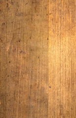 Vintage style wooden background from brown vertical timber closeup