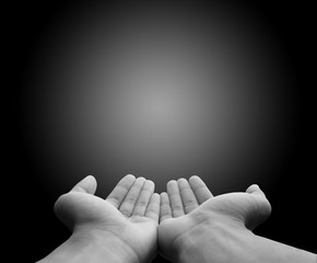 A light of hope:hands empty