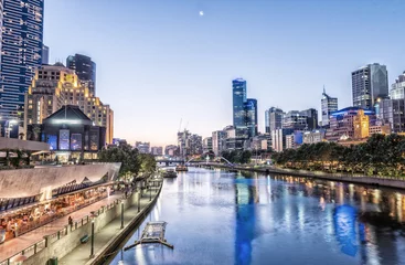 Abwaschbare Fototapete Australien Melbourne, Victoria, Australien. Schöne Skyline der Stadt