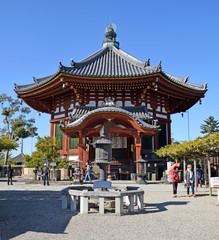 Fototapeta premium The Kofuku-ji temple, Nara, Japan - Photo taken on: November 4th, 2015 