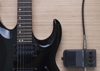 Fototapeta premium electric guitar and distortion unit