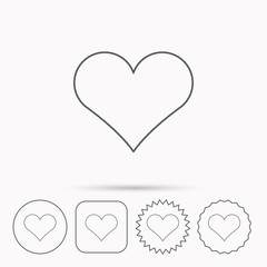 Heart icon. Love sign.