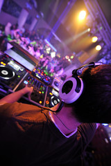  Dj playing at the party