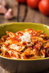 Penne Pasta with Chorizo Creamy Tomato Sauce
