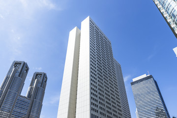Obraz na płótnie Canvas 新宿副都心の高層ビル街