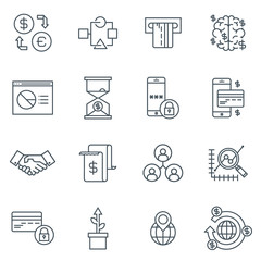 Business and finance icon set