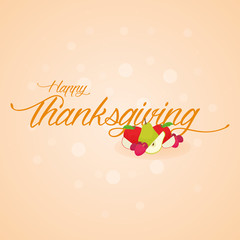 Naklejka premium Happy Thanksgiving Day