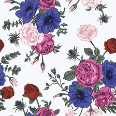 Seamless floral pattern.