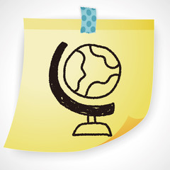 globe doodle drawing