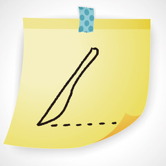 Scalpel doodle drawing