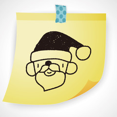 Santa Claus doodle drawing