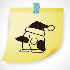 penguin doodle drawing