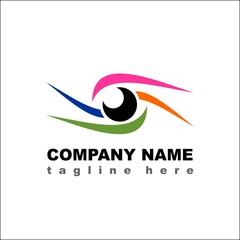 Obraz premium Eye vector logo icon