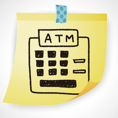 ATM doodle drawing