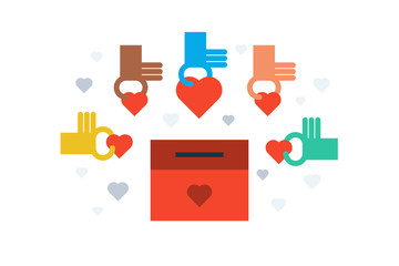 Donation for charity concept