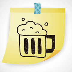 beer doodle drawing