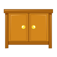 cabinet isolated illustration