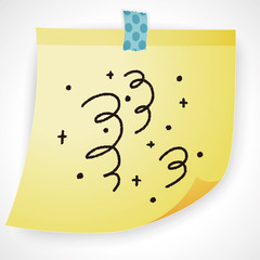 doodle Colored ribbon