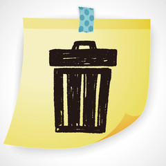 Doodle Trash can