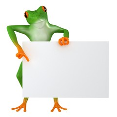 Tropical business frog