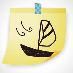 doodle sailboat