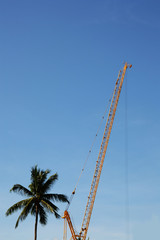construction under blue sky