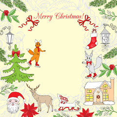 Background with Christmas decoration