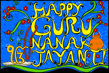 Happy Guru Nanak Jayanti background