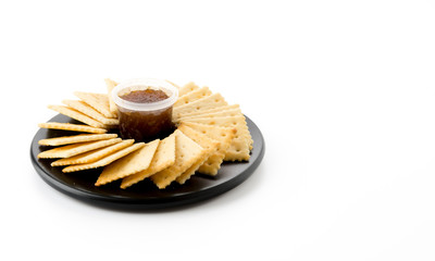 biscuit with pineapple jam