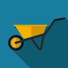 Vector color flat barrow icon