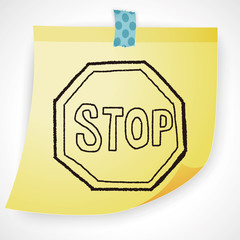 stop sign doodle