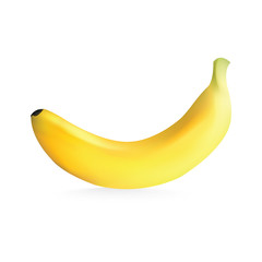 Banana isolated on white background ,vector illustration 