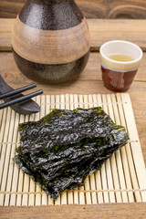 Nori sheets with sticks