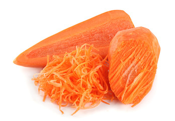 Carrot vegetable grated