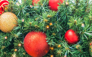 Christmas tree and decorations