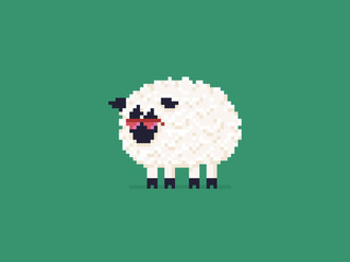 Obraz premium Pixel Sheep