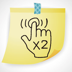 Obraz premium Gesture doodle