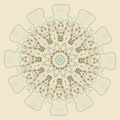 Vector round abstract circle.