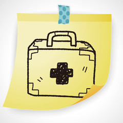 medical box doodle drawing