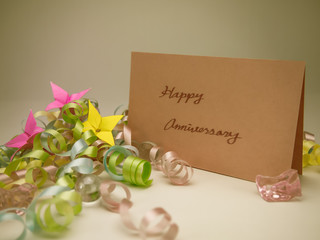 Massage Card; Happy Anniversary